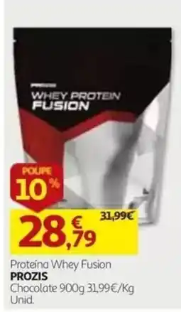 Auchan Prozis whey protein fusion promoção