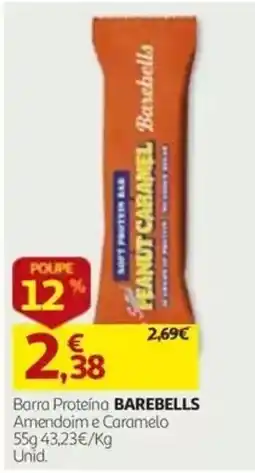 Auchan barra proteína barebells amendoim e caramelo promoção