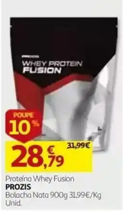 Auchan Proteína Whey Fusion Prozis promoção