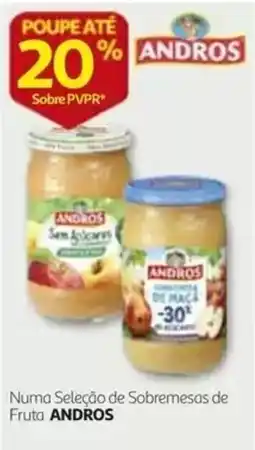 Auchan Sobremesas de fruta andros promoção
