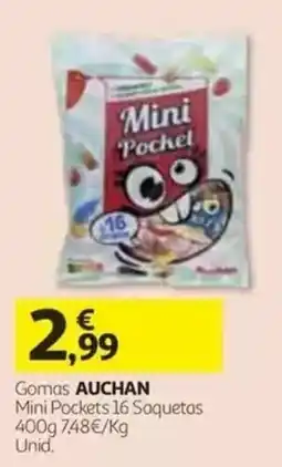 Auchan Gomas auchan mini pockets promoção
