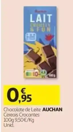 Auchan Chocolate de leite auchan promoção
