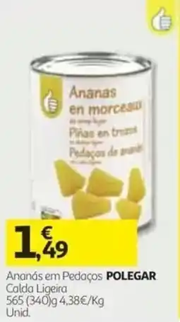 Auchan Ananás em Pedaços POLEGAR promoção