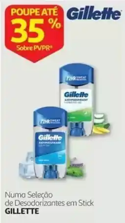Auchan gillette desodorizantes em stick promoção
