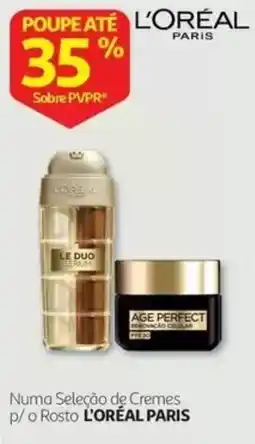 Auchan L'Oréal Paris numa seleção de cremes p/ o rosto promoção