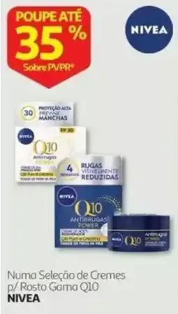 Auchan Nivea creme para rosto gama q10 promoção
