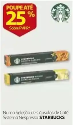 Auchan Numa Seleção de Cápsulas de Café Sistema Nespresso Starbucks promoção
