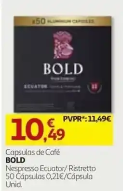 Auchan Capsulas de Café Bold promoção