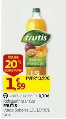 Auchan Refrigerante s/ Gás FRUTIS promoção