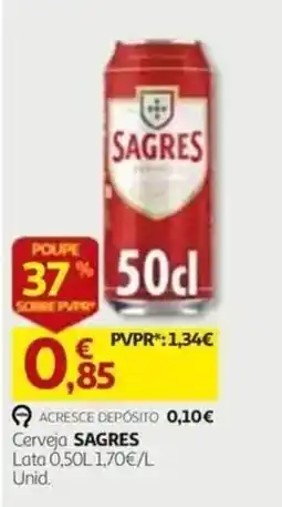 Auchan Cerveja Sagres promoção