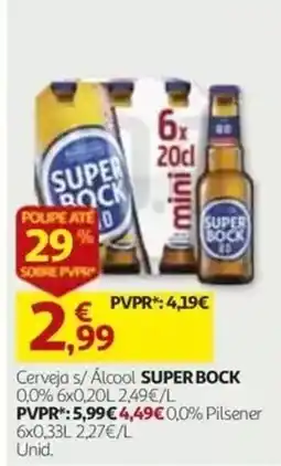 Auchan Cerveja s/ Álcool SUPER BOCK promoção