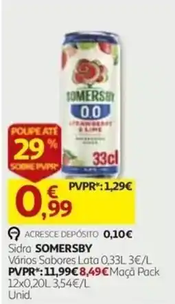 Auchan Sidra somersby promoção