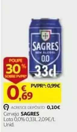 Auchan Cerveja Sagres promoção