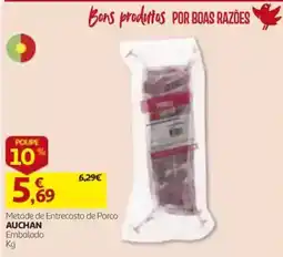 Auchan Metade de Entrecosto de Porco Auchan promoção