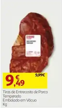 Auchan Tiras de Entrecosto de Porco Temperado promoção