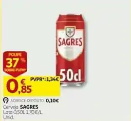 Auchan Cerveja Sagres promoção
