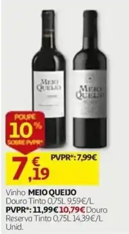 Auchan vinho meio queijo promoção