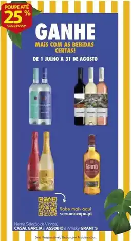Auchan Vinhos, Casal Garcia e Assobio e Whisky Grant's promoção