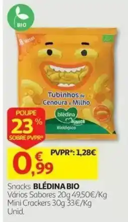 Auchan Snacks blédina bio promoção