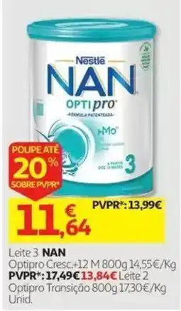 Auchan Leite 3 NAN promoção