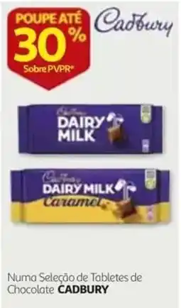 Auchan tabletes de chocolate cadbury promoção