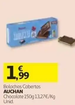 Auchan Bolachas Cobertas Auchan promoção