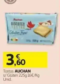 Auchan Tostas auchan s/ Glúten promoção