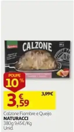 Auchan Calzone Fiambre e Queijo Naturacci promoção