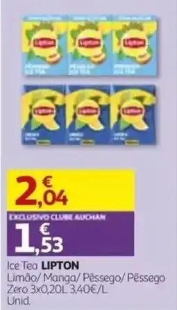 Auchan Ice Tea LIPTON promoção
