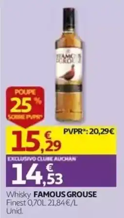 Auchan Whisky Famous Grouse promoção