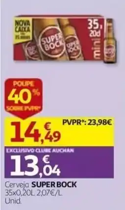 Auchan Cerveja super bock promoção