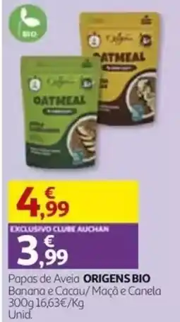 Auchan Papas de Aveia ORIGENS BIO promoção