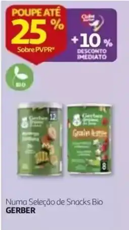 Auchan Numa Seleção de Snacks Bio Gerber promoção