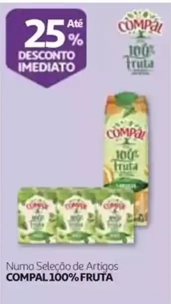 Auchan compal 100% fruta promoção