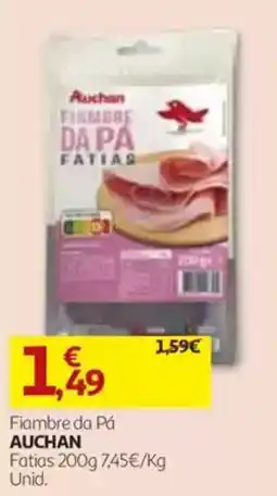 Auchan Fiambre da Pá Auchan promoção