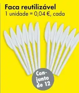 TEDi Faca reutilizável promoção