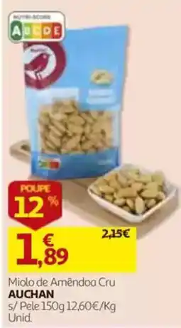 Auchan miolo de amêndoa cru auchan promoção