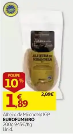 Auchan Alheira de Mirandela IGP EUROFUMEIRO promoção