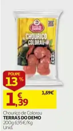 Auchan Chouriço de Colorau Terras do Demo promoção