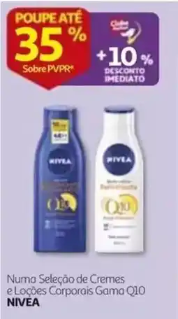 Auchan Numa Seleção de Cremes e Loções Corporais Gama Q10 NIVEA promoção