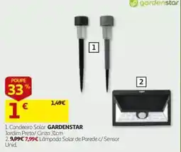Auchan Candeeiro Solar Gardenstar promoção