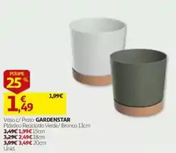 Auchan Vaso c/ Prato GARDENSTAR promoção