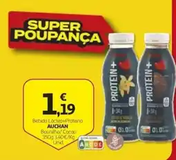 Auchan Bebida Láctea+Proteína Auchan Baunilha/Cacau promoção