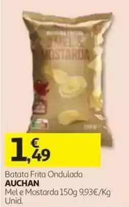 Auchan Batata Frita Ondulada Auchan Mel e Mostarda promoção