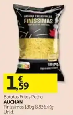 Auchan batatas fritas palha auchan finissimas promoção