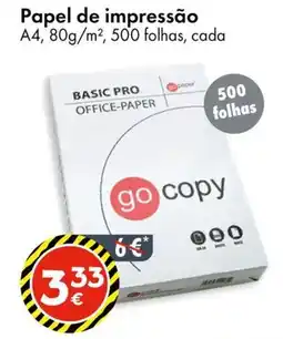 TEDi Papel de impressão go copy promoção