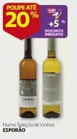 Auchan Numa Seleção de Vinhos Esporão promoção