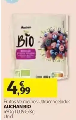 Auchan Frutos Vermelhos Ultracongelados Auchan Bio promoção