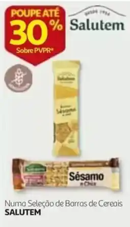 Auchan Barras de cereais salutem sésamo e chia promoção