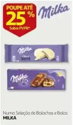 Auchan Milka numa seleção de bolachas e bolos promoção